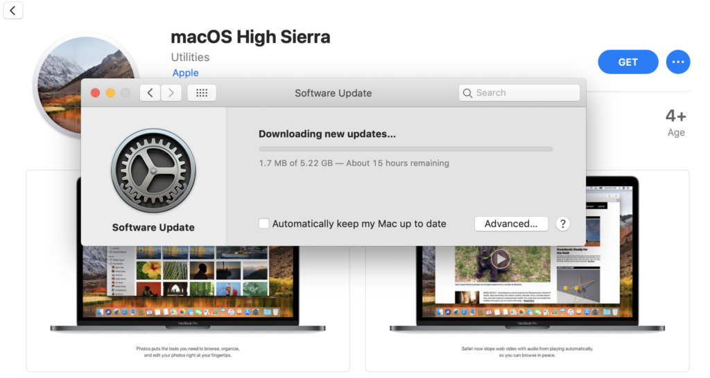 how to update high sierra to mojave