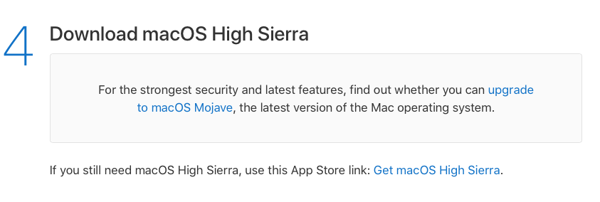 how to upgrade high sierra to catalina