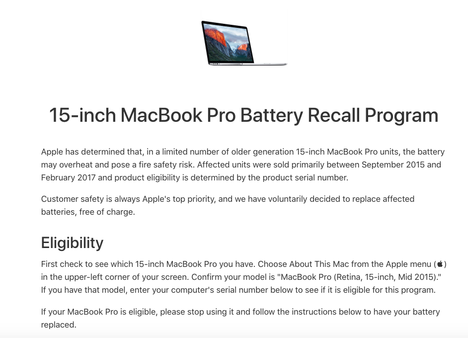 macbook pro mid 2015 battery