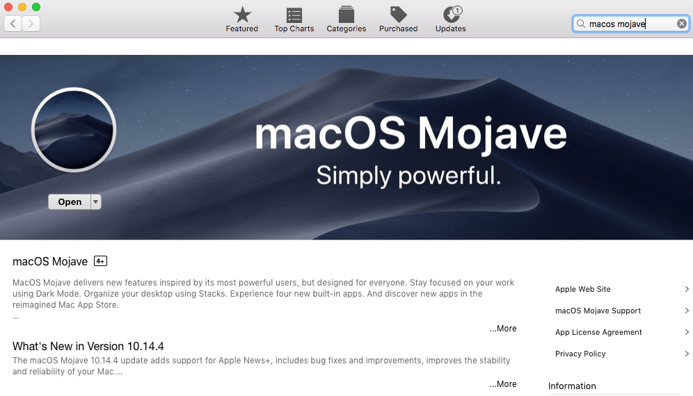 MrMacintosh.com - Mac App Store downloading Mojave.