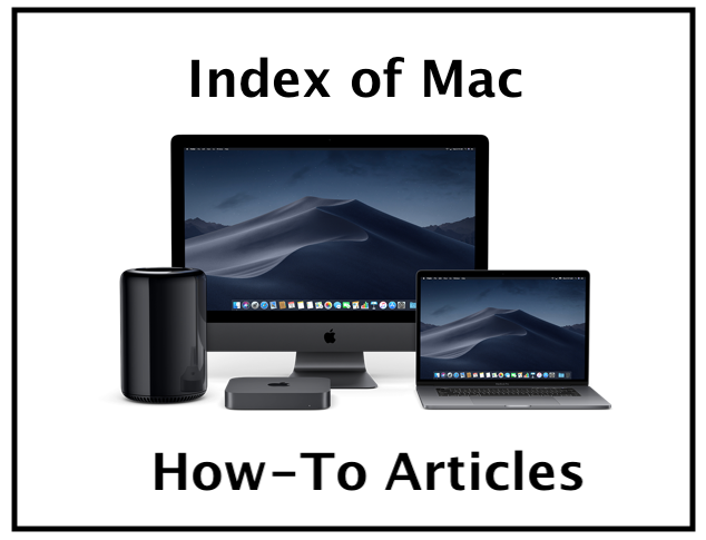 indexing on mac