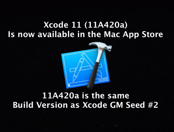 Xcode 11 without catalina