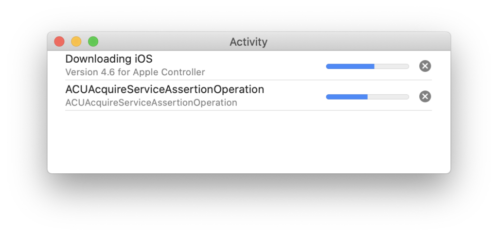 MrMacintosh.com - Apple Configurator 2 Activity window.