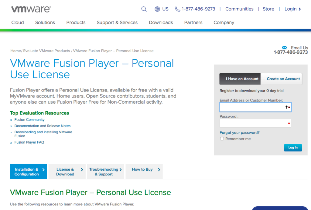 download vmware fusion free