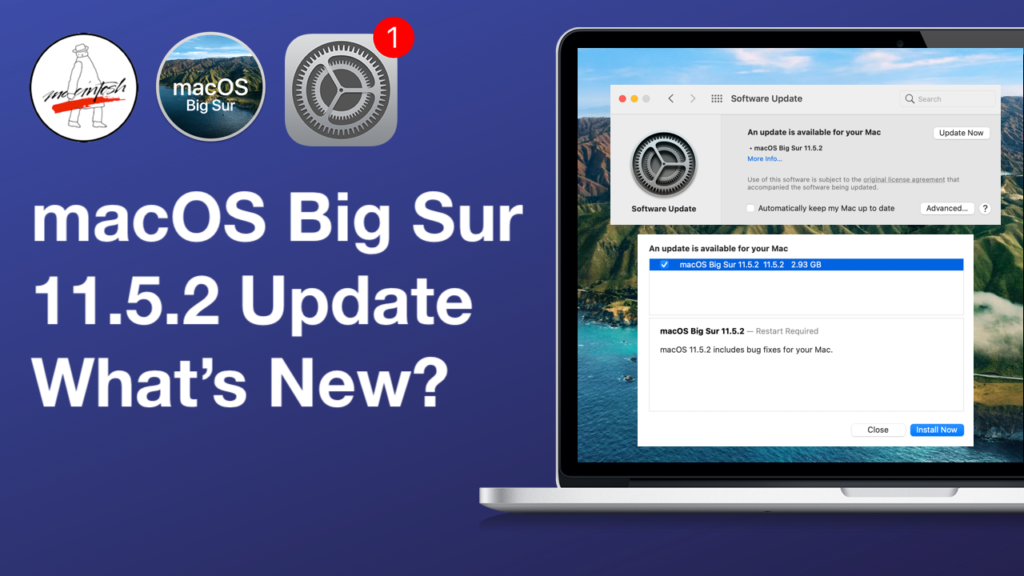 macos big sur 11.5.1 update stuck