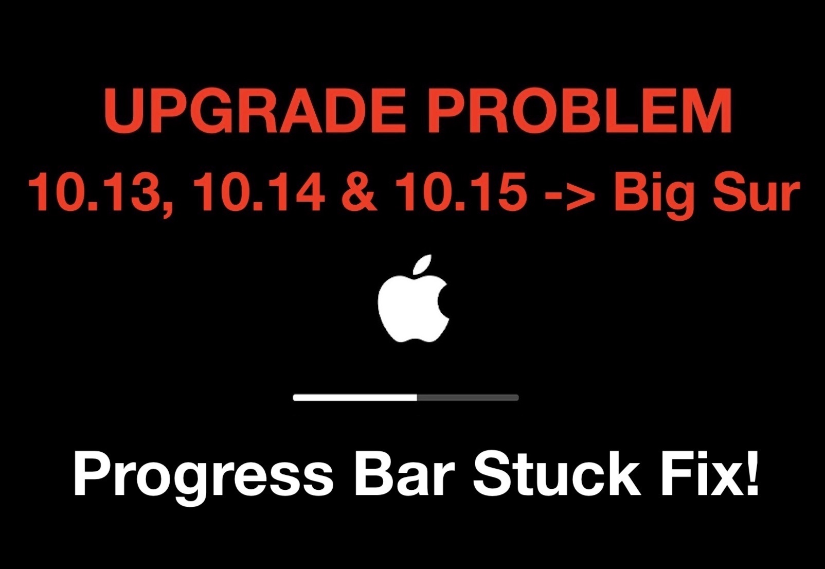 macos big sur update stuck